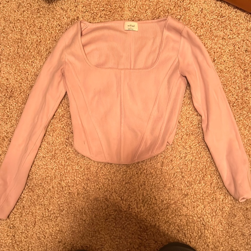 Wilfred Ribbed Corset Top